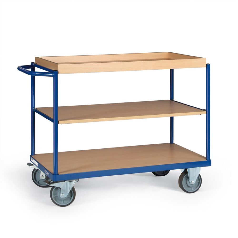 Tauroflex Tischwagen basic Serie F 3 Etagen mit Sonderausstattung 700 x 1185 x 925 mm Produktbild Tauroflex Tischwagen basic Serie F 3 Etagen mit Sonderausstattung 700 x 1185 x 925 mm bild 2