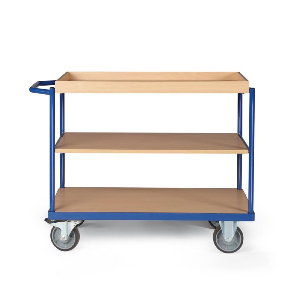 Tauroflex Tischwagen basic Serie F 3 Etagen mit Sonderausstattung 700 x 1185 x 925 mm Produktbild Tauroflex Tischwagen basic Serie F 3 Etagen mit Sonderausstattung 700 x 1185 x 925 mm bild 3