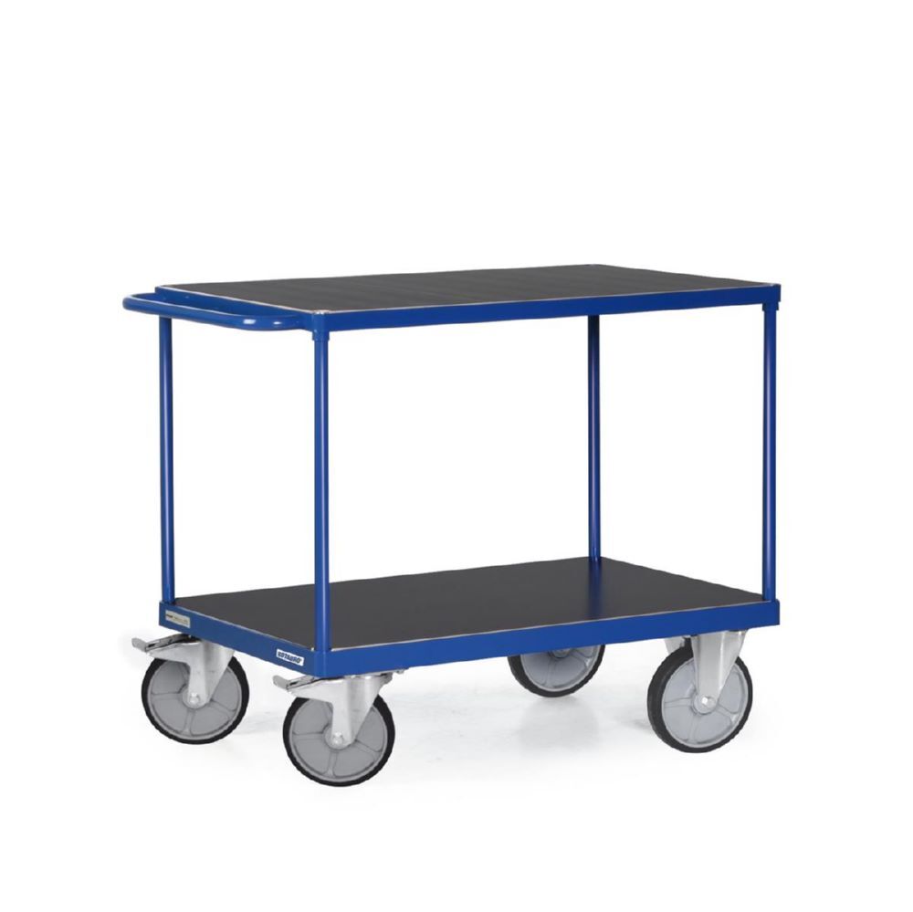 Tauroflex Tischwagen F6 2 große Ladeflächen 600 kg Last 800 x 1385 x 92 mm Produktbild Tauroflex Tischwagen F6 2 große Ladeflächen 600 kg Last 800 x 1385 x 92 mm