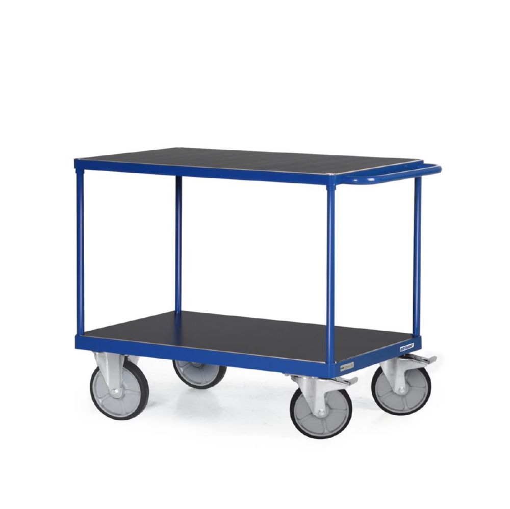 Tauroflex Tischwagen F6 2 große Ladeflächen 600 kg Last 800 x 1385 x 92 mm Produktbild Tauroflex Tischwagen F6 2 große Ladeflächen 600 kg Last 800 x 1385 x 92 mm bild 2