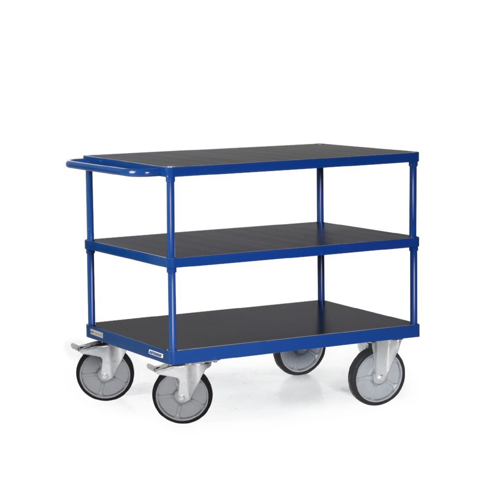 Tauroflex Tischwagen F6 3 große Ladeflächen bis 600 kg 700 x 1185 x 925 mm Produktbild Tauroflex Tischwagen F6 3 große Ladeflächen bis 600 kg 700 x 1185 x 925 mm