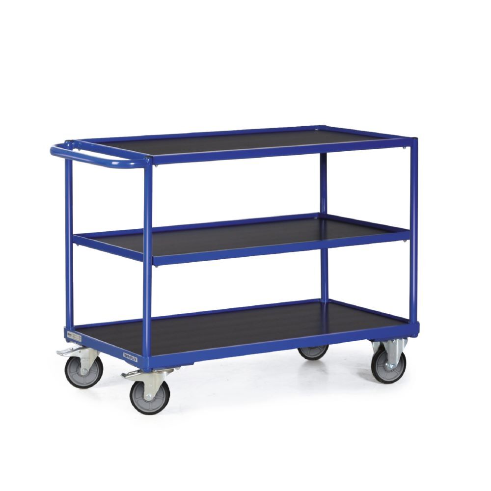 Tauroflex Tischwagen F3 mit 3 Ladeflächen und 4 Rollen 500 x 1025 x 835 mm Produktbild Tauroflex Tischwagen F3 mit 3 Ladeflächen und 4 Rollen 500 x 1025 x 835 mm