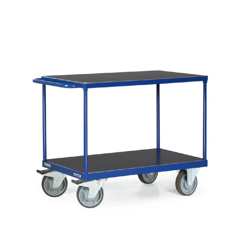 Tauroflex Tischwagen F6 2 große Ladeflächen 500 x 965 x 885 mm Produktbild Tauroflex Tischwagen F6 2 große Ladeflächen 500 x 965 x 885 mm