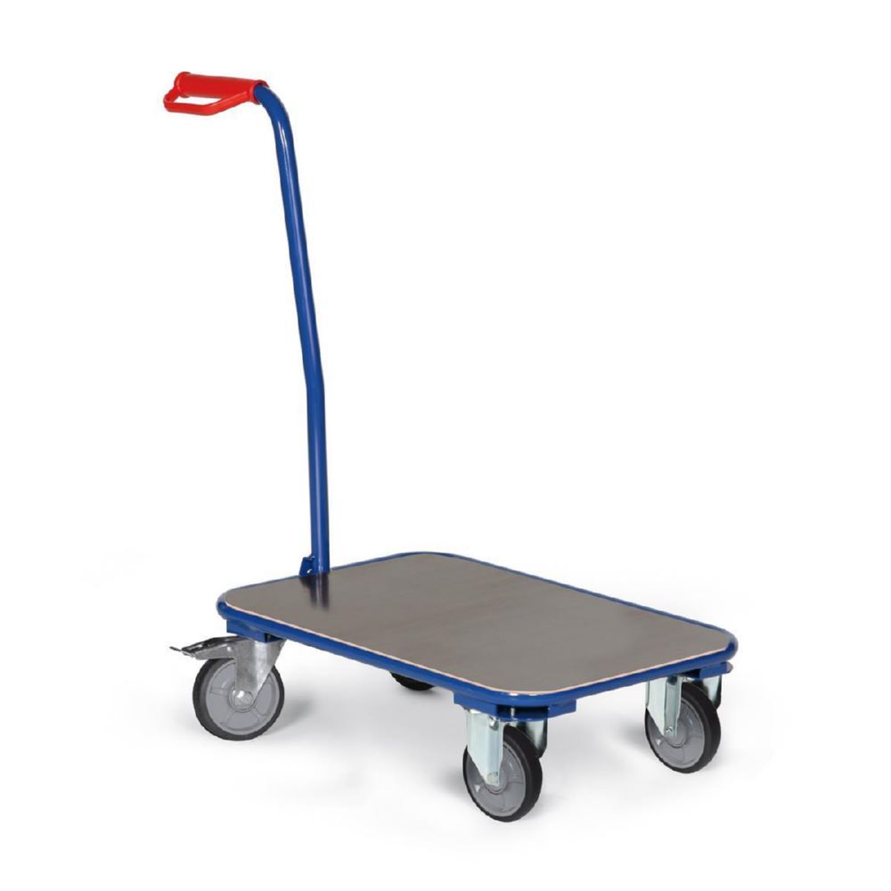 Tauroflex Viereck Griffroller mit bündiger Ladefläche aus Multiplexholz 455 x 910 x 902 mm Produktbild Tauroflex Viereck Griffroller mit bündiger Ladefläche aus Multiplexholz 455 x 910 x 902 mm