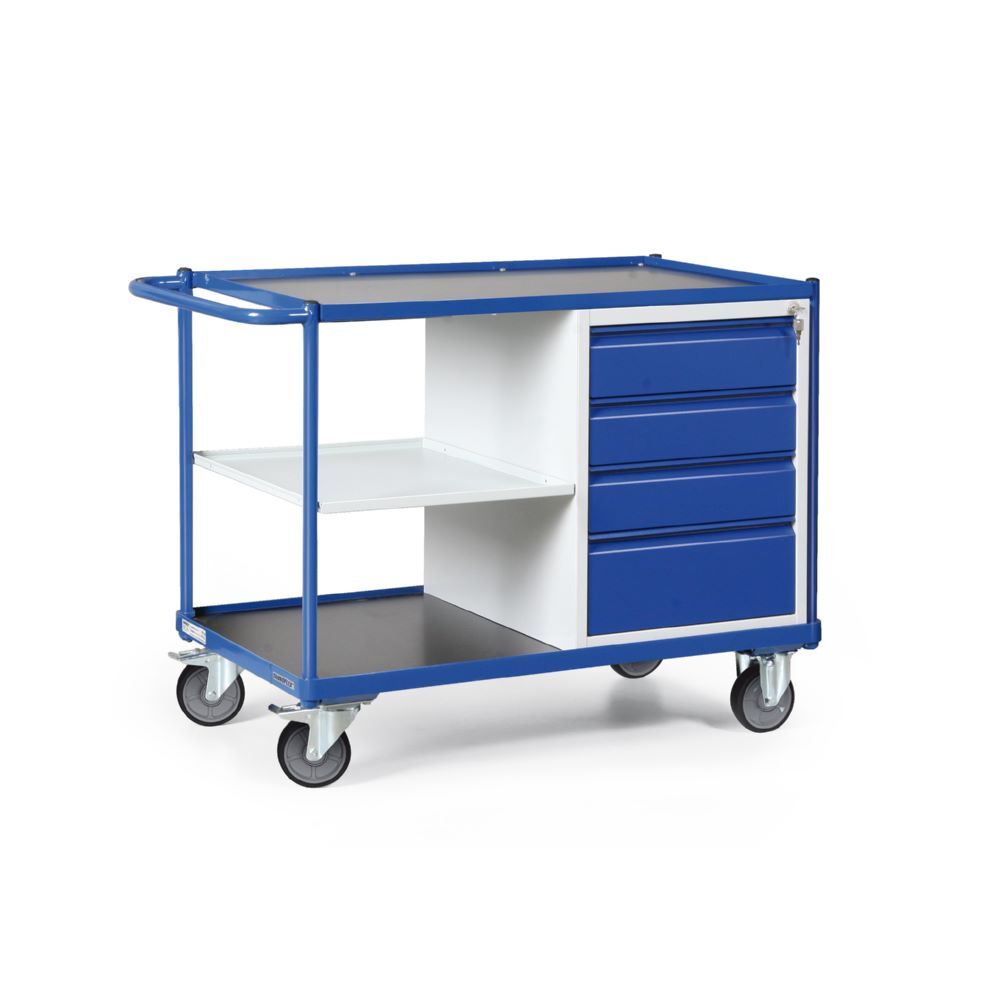 Tauroflex Werkstattwagen F3 Schrank mit 4 Schubladen und Ablage 600 x 1150 x 840 mm Produktbild Tauroflex Werkstattwagen F3 Schrank mit 4 Schubladen und Ablage 600 x 1150 x 840 mm