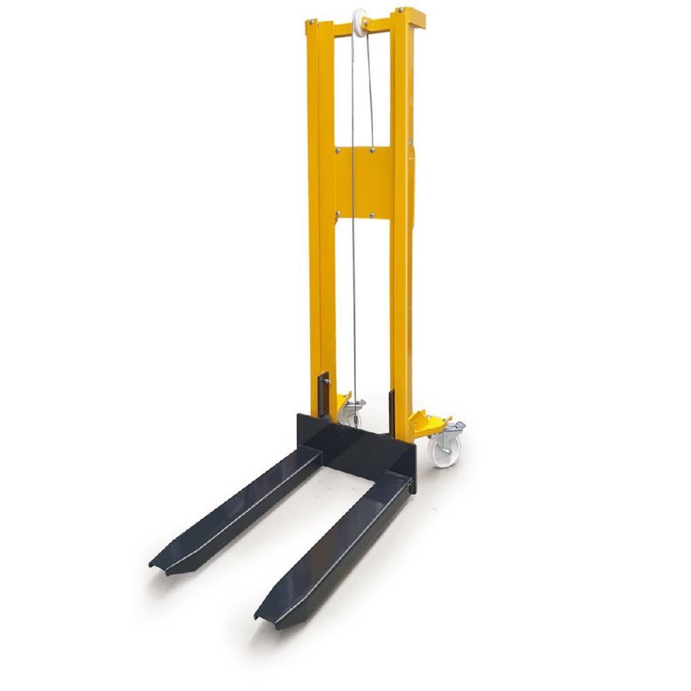Taurolifter Hochhubwagen Handwindenstapler mit Gabelaufnahme PO-Rollen Traglast 300 kg Produktbild Taurolifter Hochhubwagen Handwindenstapler mit Gabelaufnahme PO-Rollen Traglast 300 kg bild 4