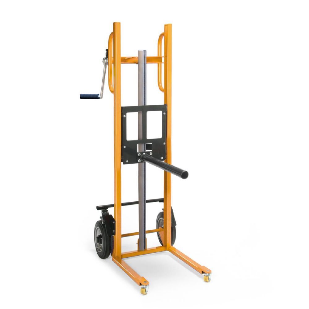 Taurolifter Hochhubwagen Hubkarre mit Lastdorn Vollgummi Bereifung Traglast 150 kg RAL 1028 Produktbild Taurolifter Hochhubwagen Hubkarre mit Lastdorn Vollgummi Bereifung Traglast 150 kg RAL 1028 bild 2