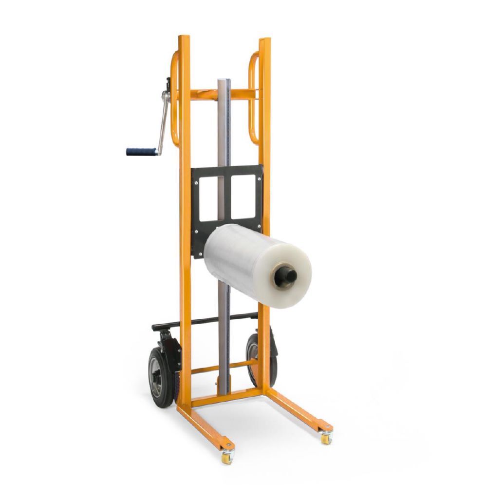 Taurolifter Hochhubwagen Hubkarre mit Lastdorn Vollgummi Bereifung Traglast 150 kg RAL 1028 Produktbild Taurolifter Hochhubwagen Hubkarre mit Lastdorn Vollgummi Bereifung Traglast 150 kg RAL 1028 bild 3