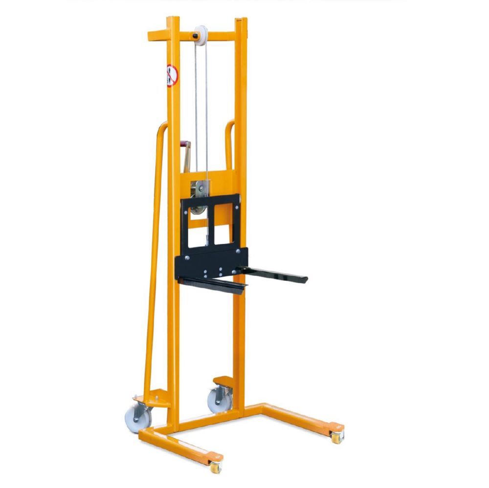 Taurolifter Materiallifter mit Gabelaufnahme und PA Rollen Traglast 100 kg Produktbild Taurolifter Materiallifter mit Gabelaufnahme und PA Rollen Traglast 100 kg