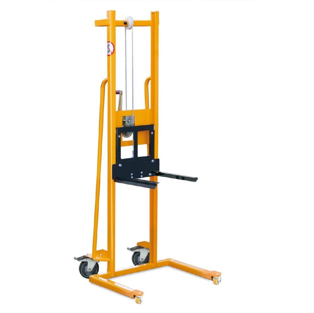 Taurolifter Materiallifter bis 100 kg mit Gabelaufnahme Länge 450 mm RAL 1028 Produktbild Taurolifter Materiallifter bis 100 kg mit Gabelaufnahme Länge 450 mm RAL 1028