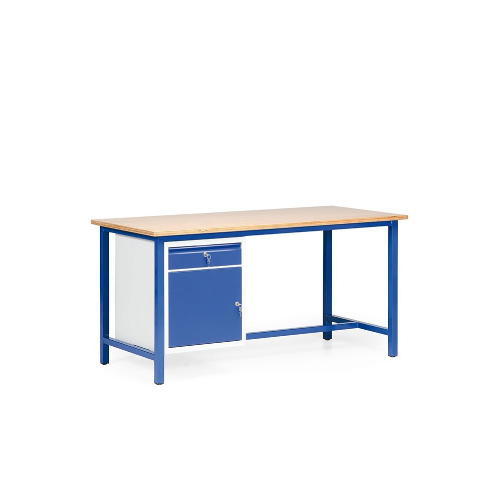 Taurotec Kombiwerkbank Länge 1600 mm Enzianblau  Produktbild Taurotec Kombiwerkbank Länge 1600 mm Enzianblau