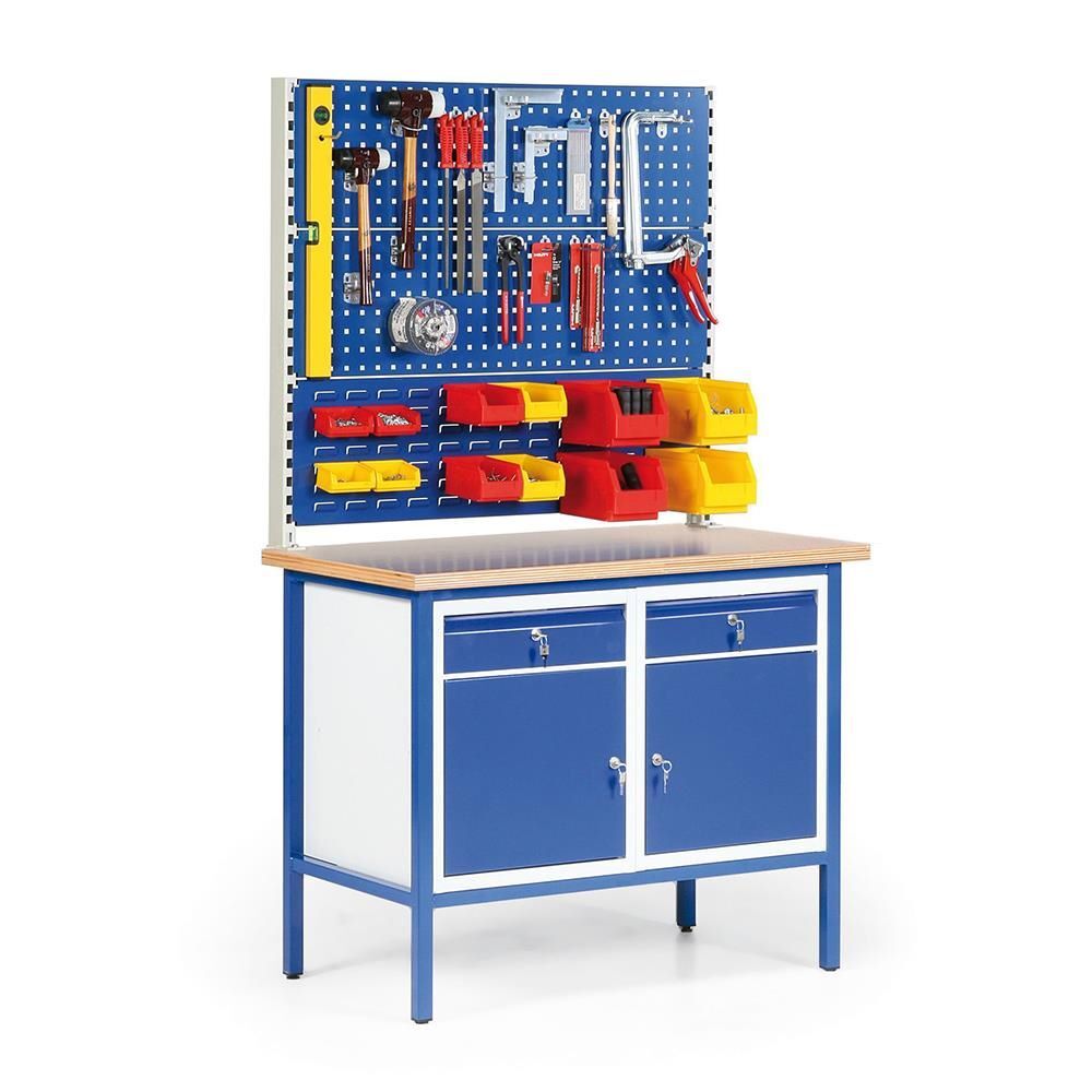 Taurotec Kompakt Werkbänke R6 mit Lochplatten und Schlitzplatte 1130 x 690 x 935 mm Produktbild Taurotec Kompakt Werkbänke R6 mit Lochplatten und Schlitzplatte 1130 x 690 x 935 mm