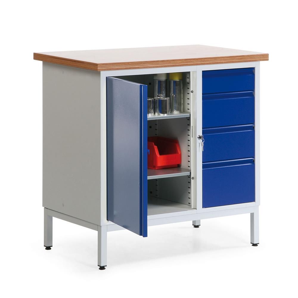 Taurotec Kompakt Werkbank R3 Schrankfach mit 4 Schubladen Produktbild Taurotec Kompakt Werkbank R3 Schrankfach mit 4 Schubladen