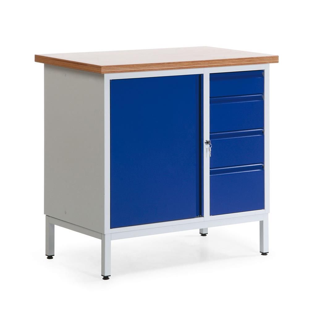 Taurotec Kompakt Werkbank R3 Schrankfach mit 4 Schubladen Produktbild Taurotec Kompakt Werkbank R3 Schrankfach mit 4 Schubladen bild 2