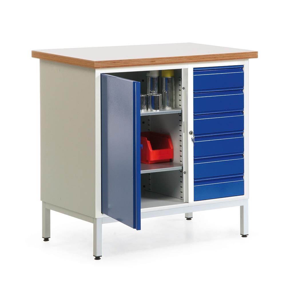 Taurotec Kastenwerkbank R3 Schrankfach mit 6 Schubladen Produktbild Taurotec Kastenwerkbank R3 Schrankfach mit 6 Schubladen
