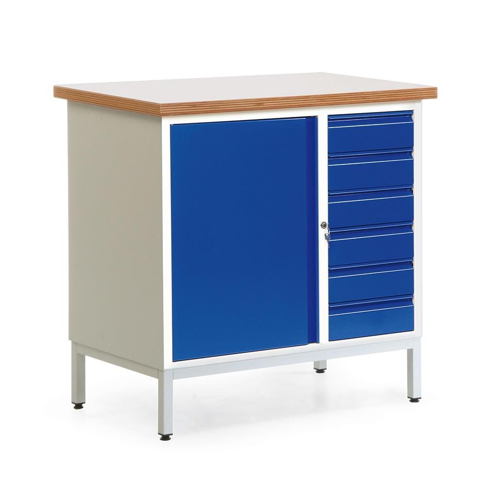 Taurotec Kastenwerkbank R3 Schrankfach mit 6 Schubladen Produktbild Taurotec Kastenwerkbank R3 Schrankfach mit 6 Schubladen bild 2