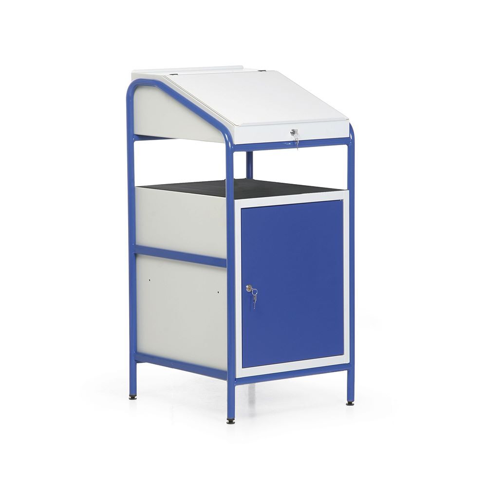 Taurotec Stehpult stationär 1 Schrank mit 1 Tür B 546 x H 1150 x T 605 mm Produktbild Taurotec Stehpult stationär 1 Schrank mit 1 Tür B 546 x H 1150 x T 605 mm