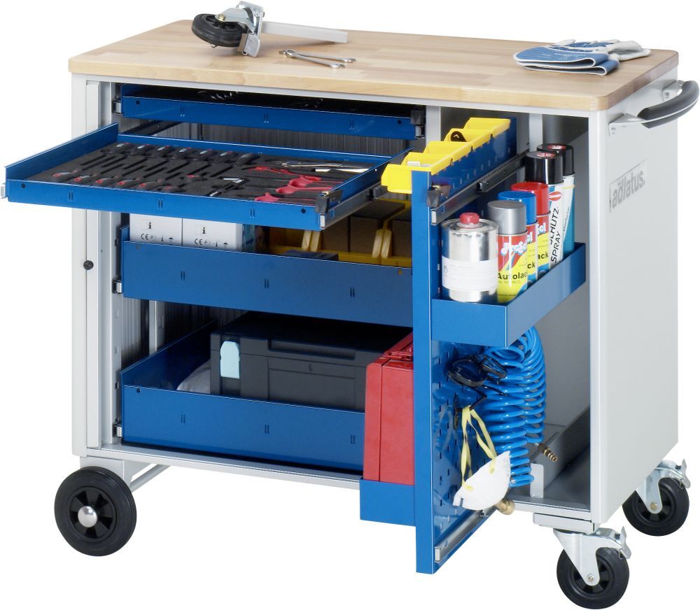 RAU Werkzeugwagen adlatus 1025 x 520 mm 4 Schubladen Produktbild RAU Werkzeugwagen adlatus 1025 x 520 mm 4 Schubladen