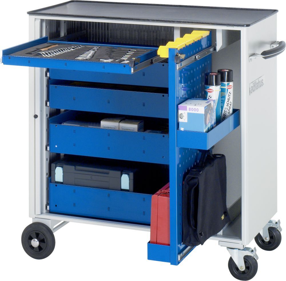 RAU Werkzeugwagen adlatus Modell 10610 1025 mm breit Buche Massiv Produktbild RAU Werkzeugwagen adlatus Modell 10610 1025 mm breit Buche Massiv