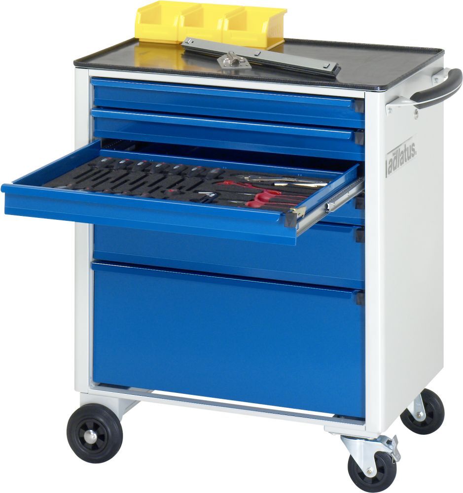 RAU Werkzeugwagen adlatus 700 x 500 mm mit Zentralverschluss Produktbild RAU Werkzeugwagen adlatus 700 x 500 mm mit Zentralverschluss