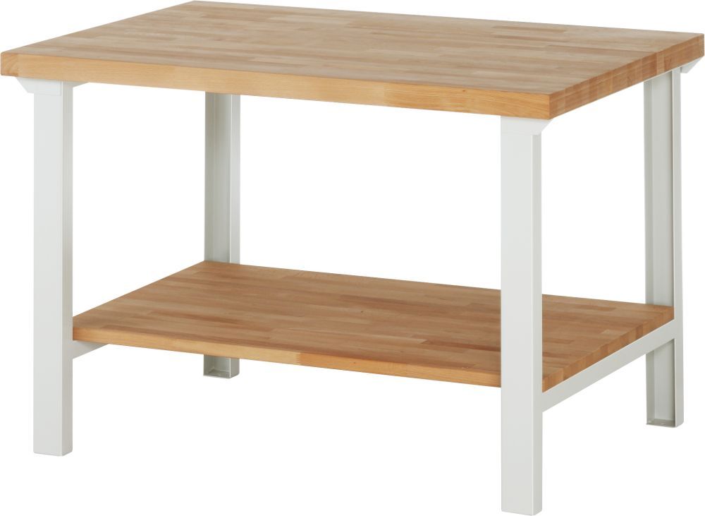 RAU Werkbank Modell 7000 B 1250 mm x T 900 mm x H 840 mm, Gestell RAL7035 Produktbild RAU Werkbank Modell 7000 B 1250 mm x T 900 mm x H 840 mm, Gestell RAL7035