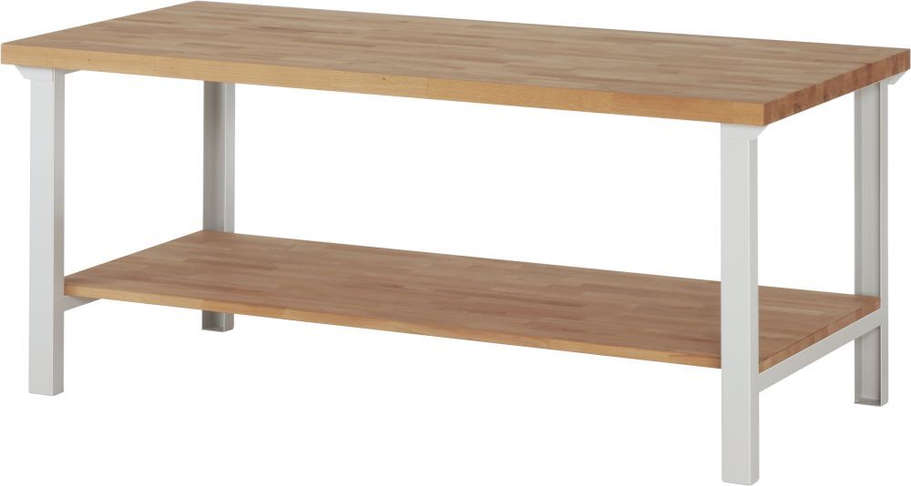 RAU Werkbank Modell 7000 B 2000 mm x T 900 mm x H 840 mm, Farbe GestellRAL7035 Produktbild RAU Werkbank Modell 7000 B 2000 mm x T 900 mm x H 840 mm, Farbe GestellRAL7035