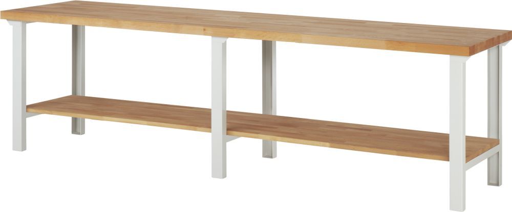 Rau Werkbank Serie 7000 Modell 7000-7 B 3000 mm H 840 mm Stärke 40 mm Produktbild Rau Werkbank Serie 7000 Modell 7000-7 B 3000 mm H 840 mm Stärke 40 mm