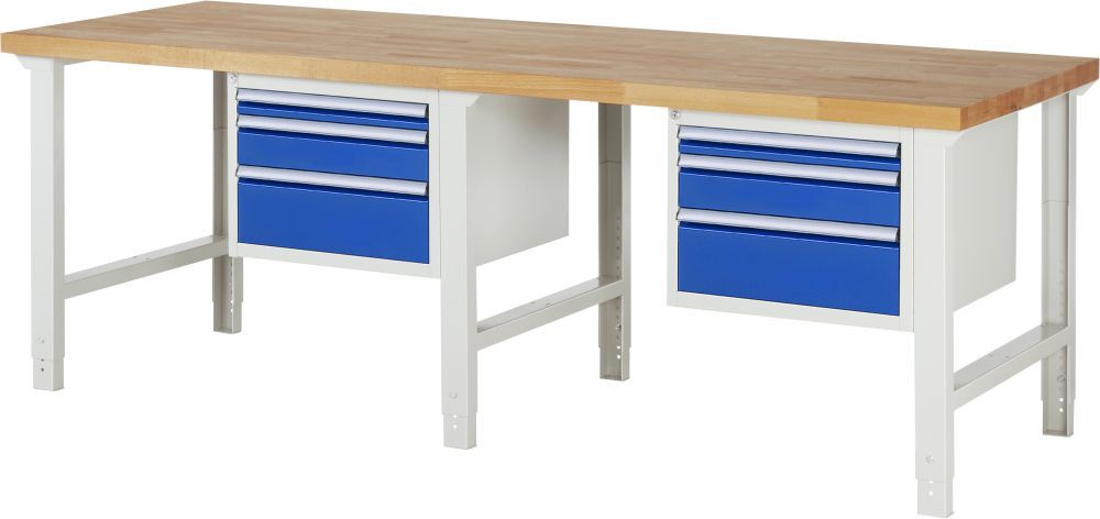 Rau Werkbank Serie 7000 Modell 7126 Tiefe 900 mm Breite 2500 mm Produktbild Rau Werkbank Serie 7000 Modell 7126 Tiefe 900 mm Breite 2500 mm