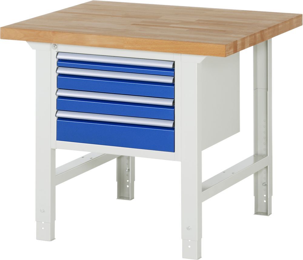 Rau Werkbank Serie 7000 Modell 7132 4 Schubladen Größe-L Breite 1000 mm Produktbild Rau Werkbank Serie 7000 Modell 7132 4 Schubladen Größe-L Breite 1000 mm