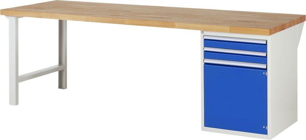 RAU Werkbank 7000 mit 2500 x 900 mm Modell 7503-1 Produktbild RAU Werkbank 7000 mit 2500 x 900 mm Modell 7503-1