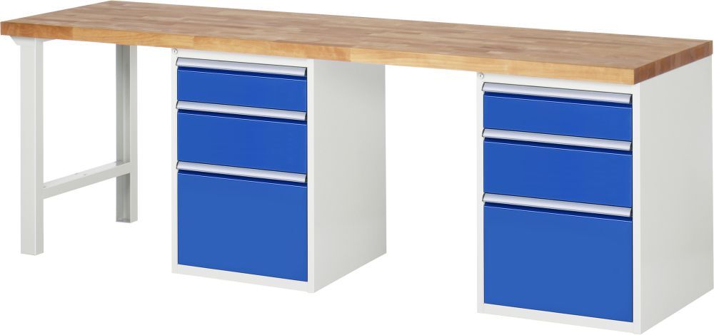 RAU Werkbank 7000 mit 2500 mm Breite Modell 7508-8 Produktbild RAU Werkbank 7000 mit 2500 mm Breite Modell 7508-8