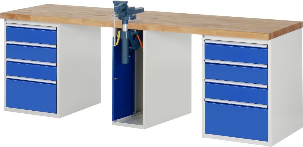 RAU Werkbank 7000 mit 2500 x 700 mm Modell 7510-0 Produktbild RAU Werkbank 7000 mit 2500 x 700 mm Modell 7510-0