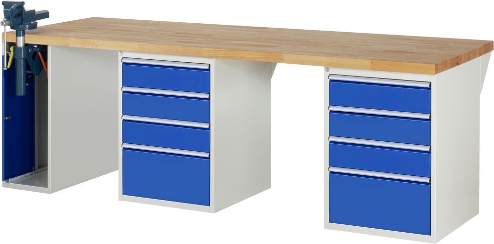 RAU Werkbank 7000 Modell 7510-9 2500 mm in der Breite Produktbild RAU Werkbank 7000 Modell 7510-9 2500 mm in der Breite