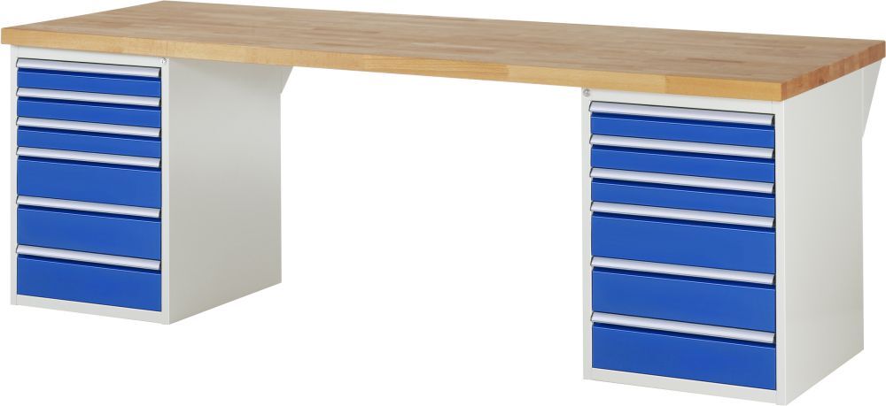 RAU Werkbank 7000 Modell Nummer 7515-3 mit 2500 mm Produktbild RAU Werkbank 7000 Modell Nummer 7515-3 mit 2500 mm