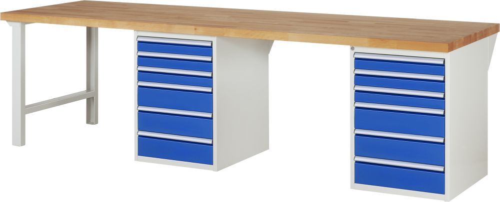 RAU Werkbank 7000 mit 3000 x 900 mm Modell 7515-8 Produktbild RAU Werkbank 7000 mit 3000 x 900 mm Modell 7515-8