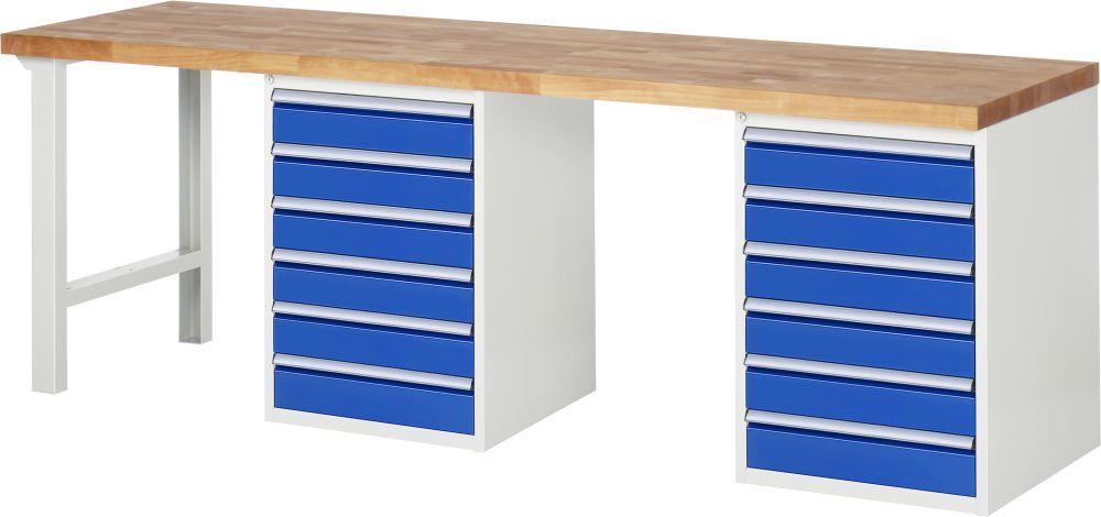 RAU Werkbank 7000 mit 2500 mm Breite Modell 7516-8 Produktbild RAU Werkbank 7000 mit 2500 mm Breite Modell 7516-8