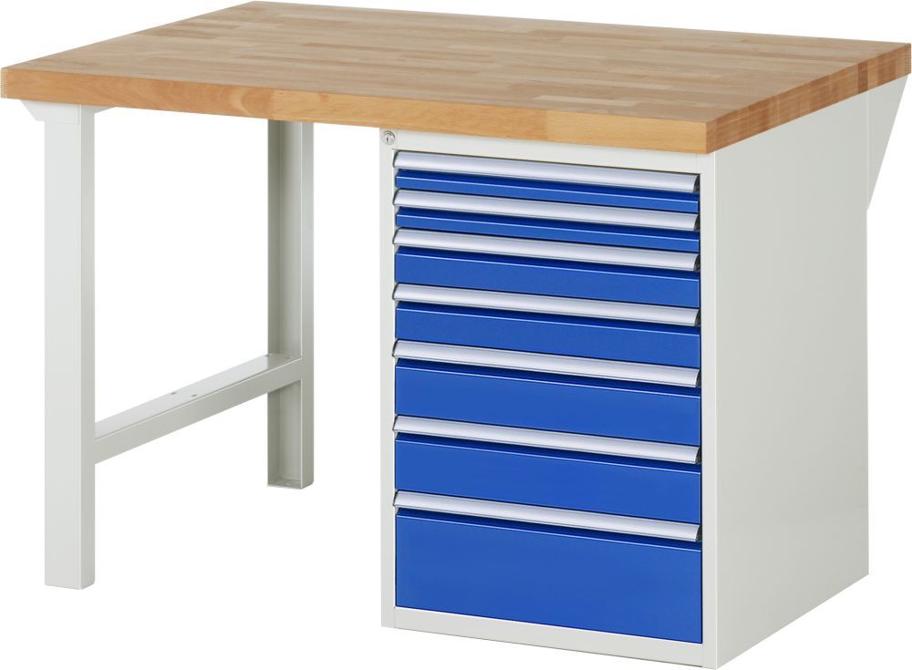 RAU Werkbank Serie 7000 Modell 7517-1 Breite 1250 mm Produktbild RAU Werkbank Serie 7000 Modell 7517-1 Breite 1250 mm bild 1