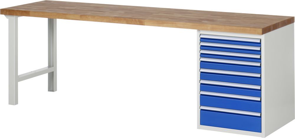 RAU Werkbank 7000 mit 2500 mm Breite Modell 7519-1 Produktbild RAU Werkbank 7000 mit 2500 mm Breite Modell 7519-1
