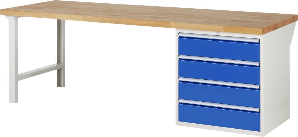 RAU Werkbank 7000 mit 2500 x 900 mm Modell 7609 Produktbild RAU Werkbank 7000 mit 2500 x 900 mm Modell 7609