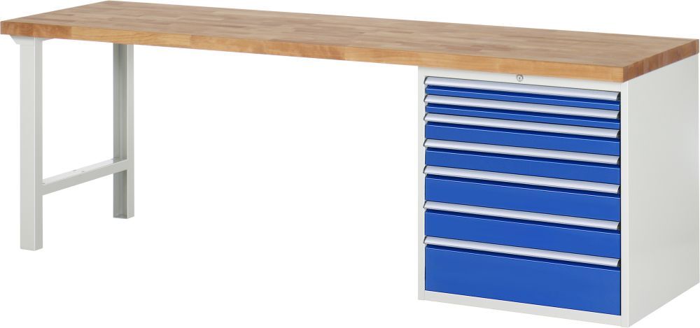 RAU Werkbank 7000 Modell 7617 2500 mm in der Breite Produktbild RAU Werkbank 7000 Modell 7617 2500 mm in der Breite
