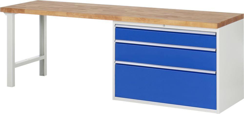 RAU Werkbank 7000 mit 2500 mm Breite Modell 7708 Produktbild RAU Werkbank 7000 mit 2500 mm Breite Modell 7708