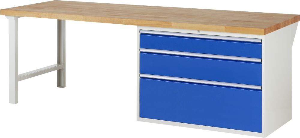RAU Werkbank 7000 Breite 2500 x 900 mm Modell 7708 Produktbild RAU Werkbank 7000 Breite 2500 x 900 mm Modell 7708