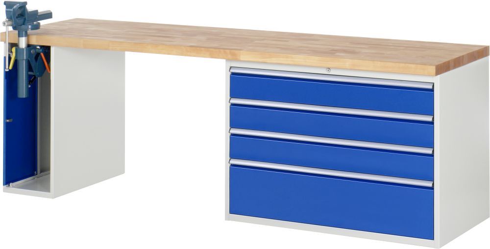 RAU Werkbank 7000 Modell 7710-2 2500 mm in der Breite Produktbild RAU Werkbank 7000 Modell 7710-2 2500 mm in der Breite