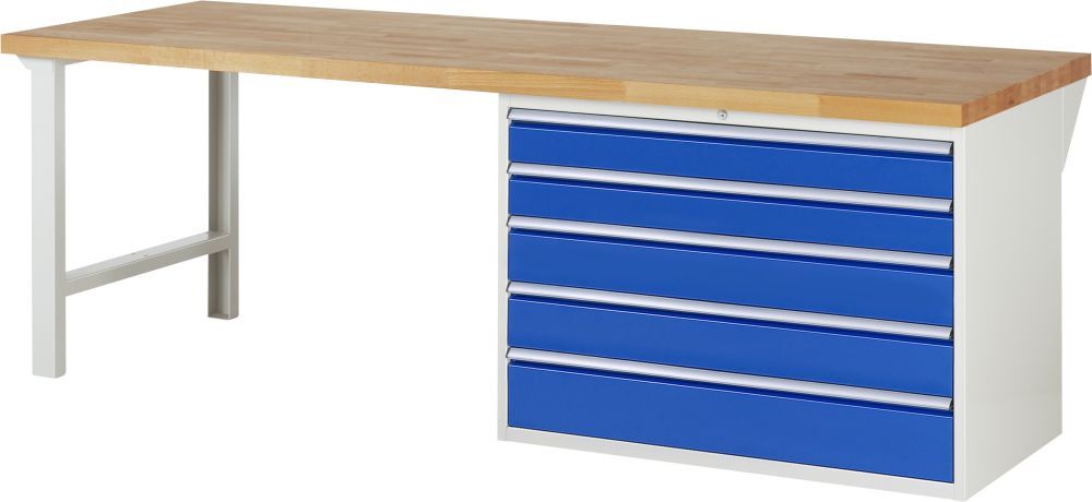 RAU Werkbank 7000 Modell 7713 mit 2500 x 900 mm Produktbild RAU Werkbank 7000 Modell 7713 mit 2500 x 900 mm