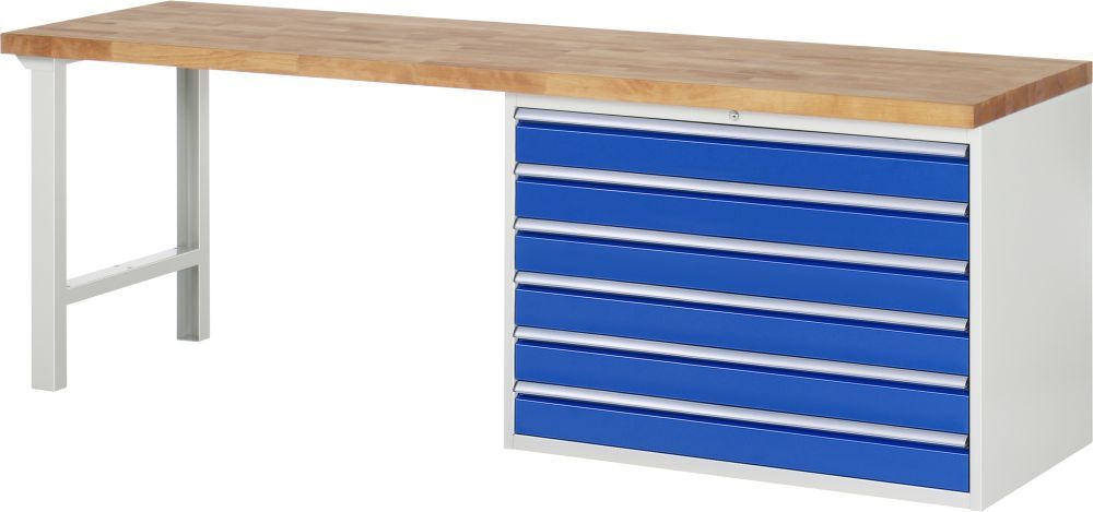 RAU Werkbank 7000 Modell 7716 2500 mm in der Breite Produktbild RAU Werkbank 7000 Modell 7716 2500 mm in der Breite