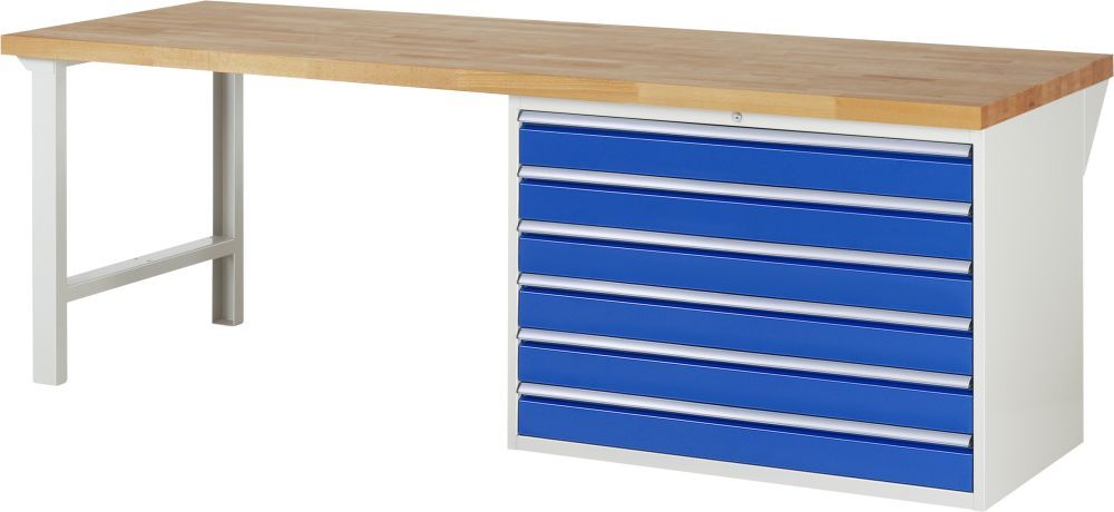 RAU Werkbank 7000 Modell 7716 Breite 2500 mm Produktbild RAU Werkbank 7000 Modell 7716 Breite 2500 mm