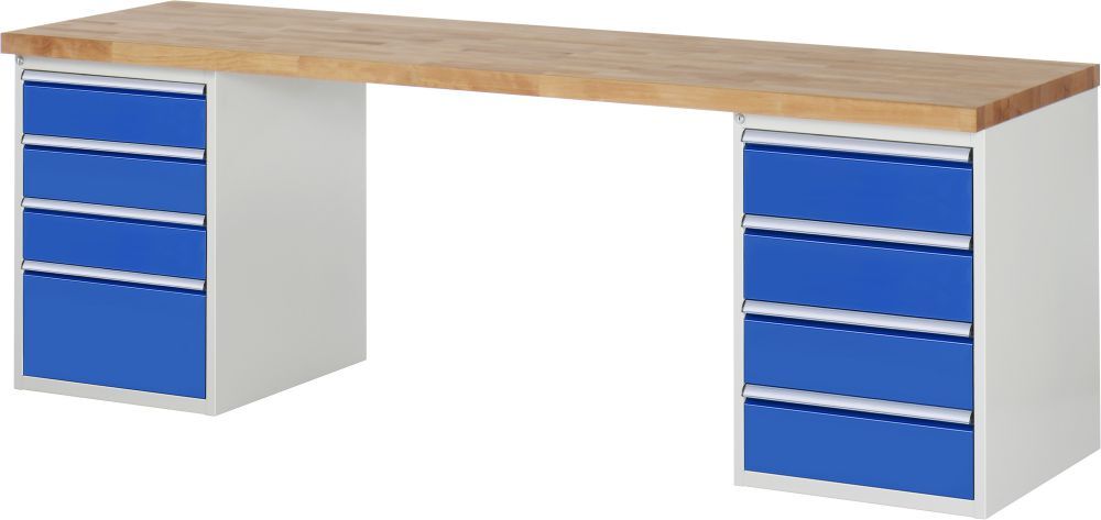 RAU Werkbank 7000 Modell Nummer 7820-3 2500 mm Produktbild RAU Werkbank 7000 Modell Nummer 7820-3 2500 mm