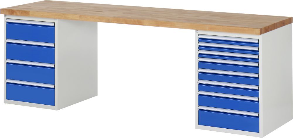 RAU Werkbank 7000 Modell 7822-3 mit 2500 x 700 mm Produktbild RAU Werkbank 7000 Modell 7822-3 mit 2500 x 700 mm