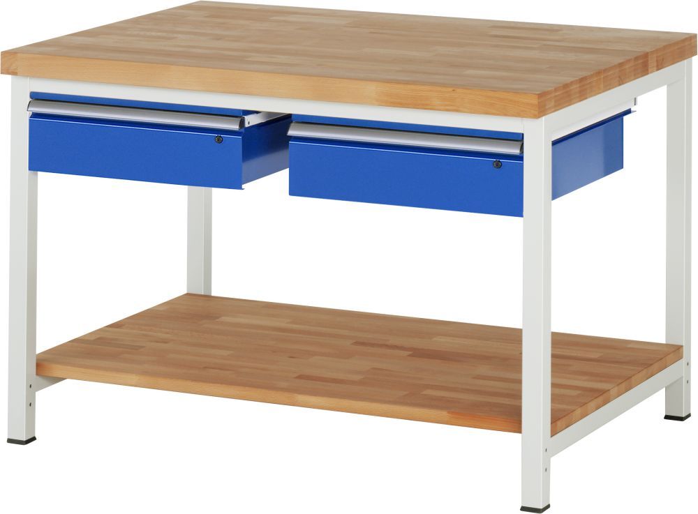 Rau Werkbank Modell 8002 Breite 1250 mm x Tiefe 900 mm x Höhe 840 mm Produktbild Rau Werkbank Modell 8002 Breite 1250 mm x Tiefe 900 mm x Höhe 840 mm
