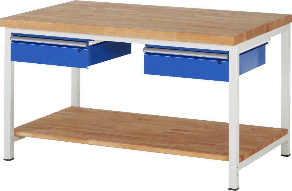 Rau Werkbank Modell 8002 Breite 1500 mm x Tiefe 900 mm x Höhe 840 mm Produktbild Rau Werkbank Modell 8002 Breite 1500 mm x Tiefe 900 mm x Höhe 840 mm